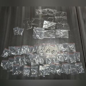 HUGE New Assorted Sterling Silver .925 Stamped Jewelry Bracelets & Earrings 50+